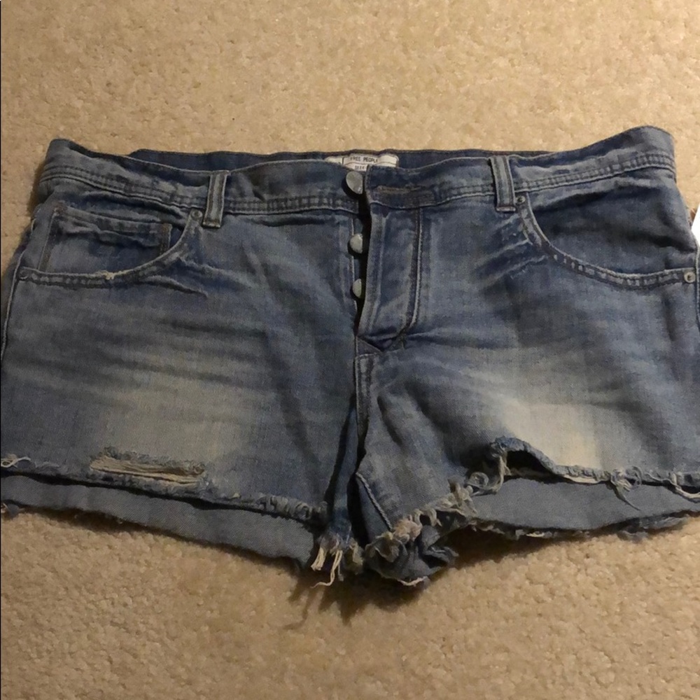 Free people denim shorts